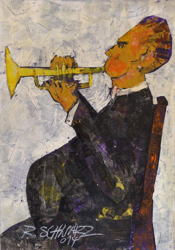 Richard Schwarz - Gemälde Trompeter